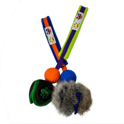 Paws Made Mini Power Paws Pocket - Petal Ball Throw Dog Toy Tugger