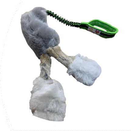 Paws Made™ The BAMBINO Waggle! – Sport bungee, Squeaker, Sheep, Rabbit & Faux